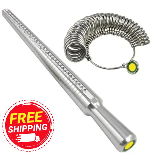 Metal ring size gauges - size, set